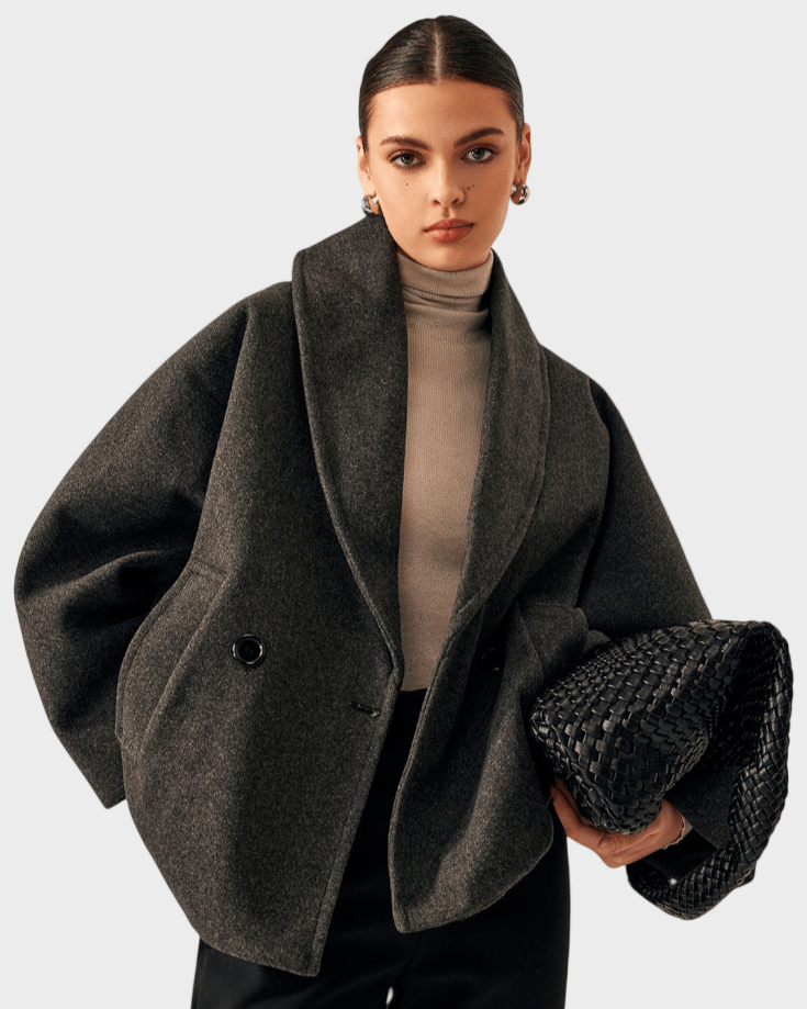 Helena – Tweed coat – Grey / XS
