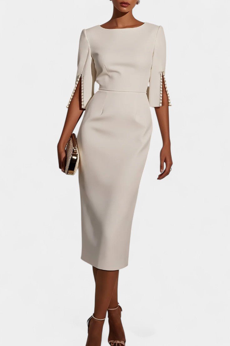 Helle – Midi dress – White / S