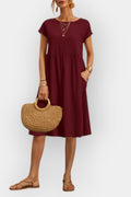 Helle – Timeless vintage dress – Pike colored / L