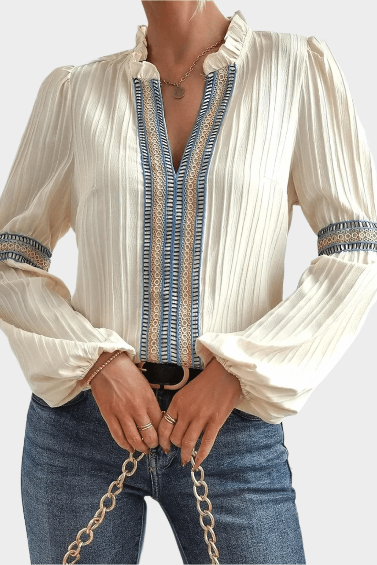 Henriette – V-neck shirt – S