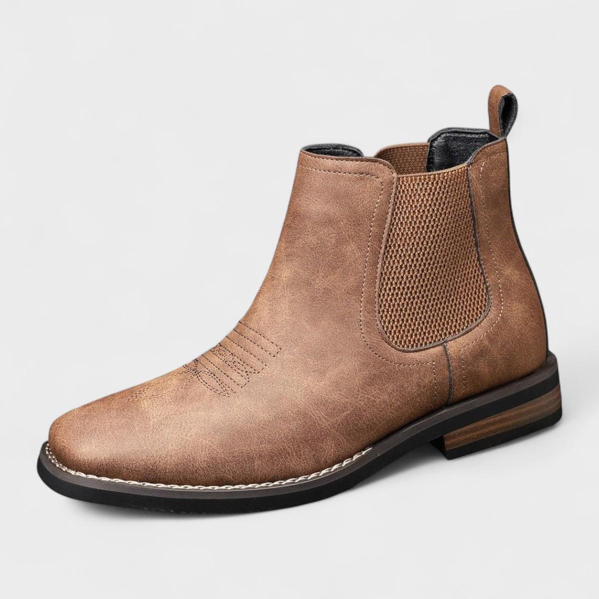 Henrik – Classic leather Boots for men – Brown / 39