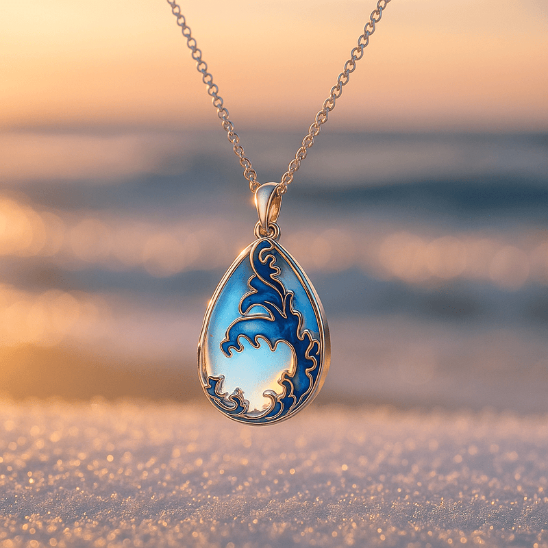 Ida – Enamel necklace