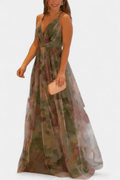 Ingrid – Floral dress – Green / M