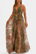 Ingrid – Floral dress – Green / L