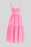 Isabel – Midi dress – Pink / S