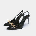 Isolda – Chain Heels – Ivory colored / 39