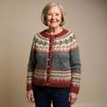 Jessica – Vintage Island Knit Jacket – L