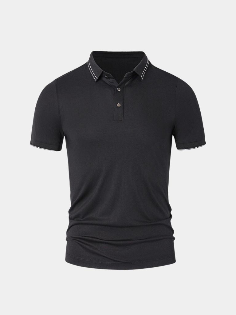 Johan – Obsidian Edge Polo – Black / S