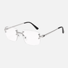 Blue light lenses / Silver frame
