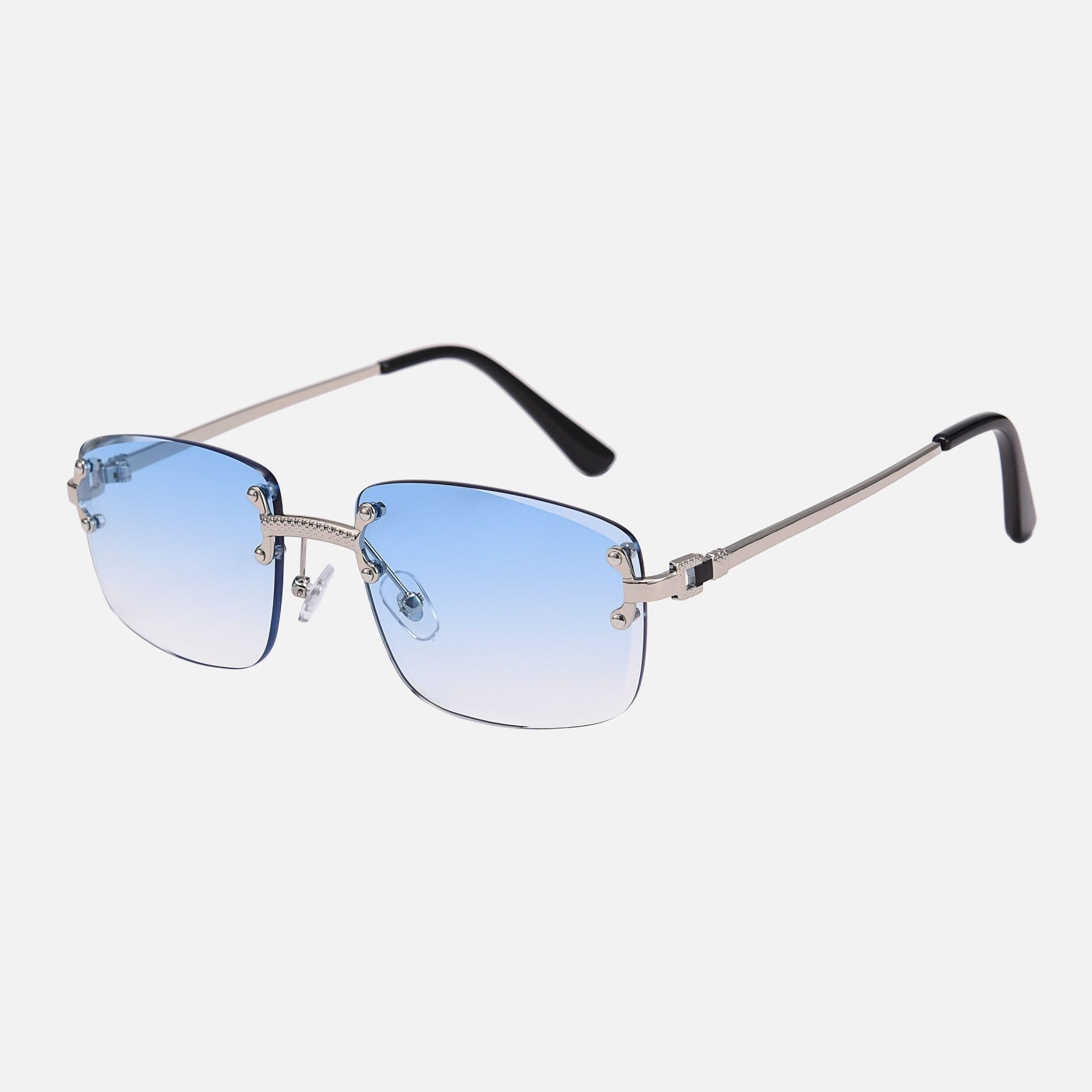 Josefine – Kittilä glasses – Blue lenses / Silver frame
