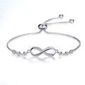 Adjustable Infinity bracelet in silver – Rose Gold