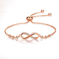 Adjustable Infinity bracelet in silver – image 4