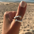 Adjustable ring in silver colour – 16