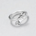 Adjustable ring in silver colour – 17