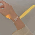Adjustable bracelet with heart in silver – image 3