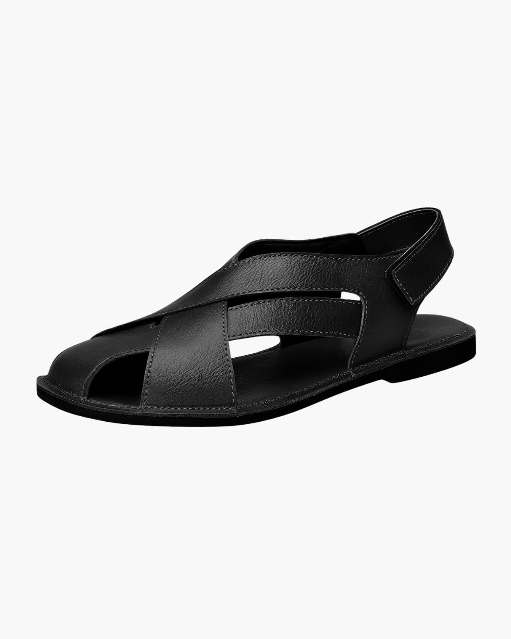 Juvano – Sandals with Back Closure – Black / 38