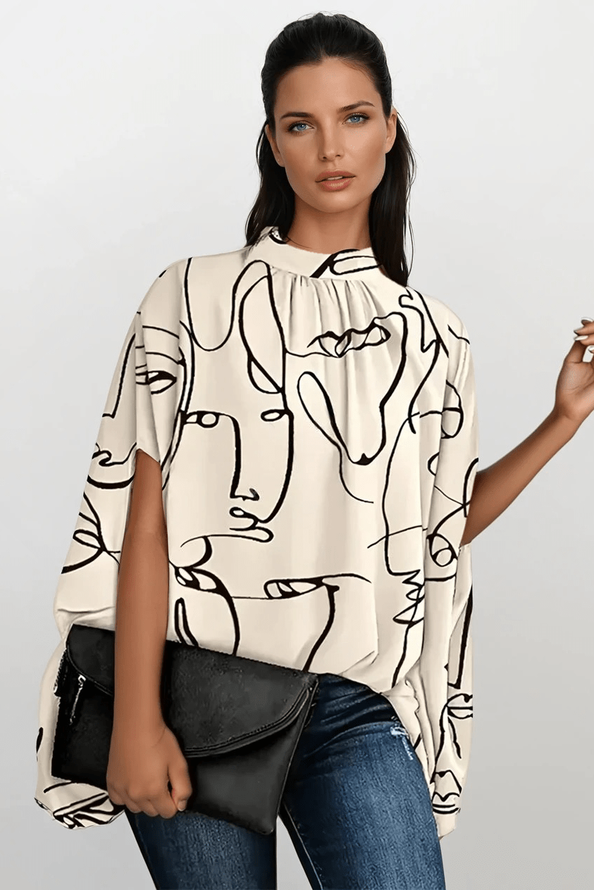 Karla – All-round evening blouse – Peach / XS