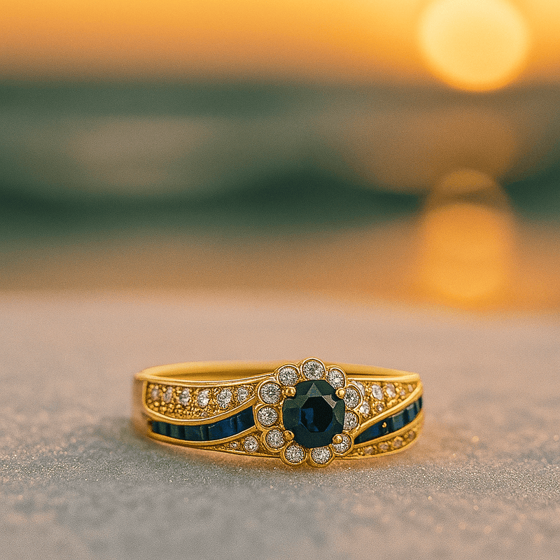 Karla – Blue Zirconia ring – 15