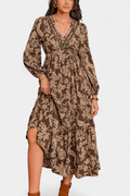 Karla – Boho dress – Brown / L
