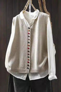 Karmen – Knitted vest – Black / XL