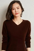 Katrine – Cashmere Jumper – Red / 2XL