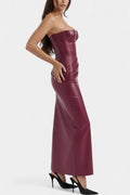 Katrine – Malu Corset dress – Bordeaux / M