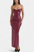 Katrine – Malu Corset dress – Bordeaux / L