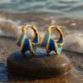 Kirstine – Enamel earrings – image 2