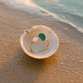 Kirstine – Silver ring Lylia – Green