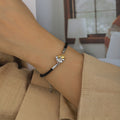 Klára – Cord bracelet with dog pendant – image 2