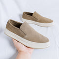 Comfortable Suede Loafers – Beige / 39