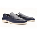 Cowhide Leather Loafers – White / 41
