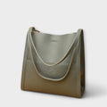 Lærke – Handmade Leather Bag – Grey