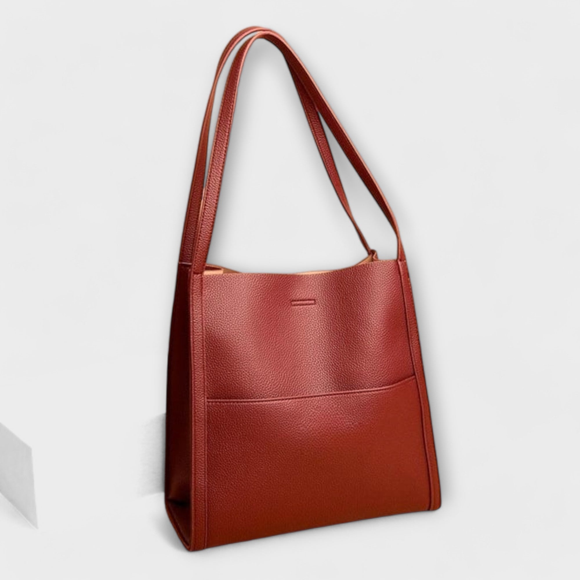 Lærke – Handmade Leather Bag – Red