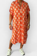 Lærke – Light summer dress – Orange / M
