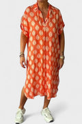 Lærke – Light summer dress – Orange / S