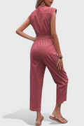 Lærke – Summer Jumpsuit – Dark Blue / M