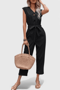 Lærke – Summer Jumpsuit – Dark Blue / XL