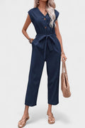 Lærke – Summer Jumpsuit – Dark Blue / S