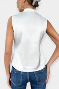 Laura – Sleeveless top – White / M