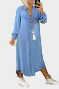 Laura – Denim dress – Light Blue / S
