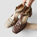 Laura – Supportive Mary Jane Shoes – Brown / 38