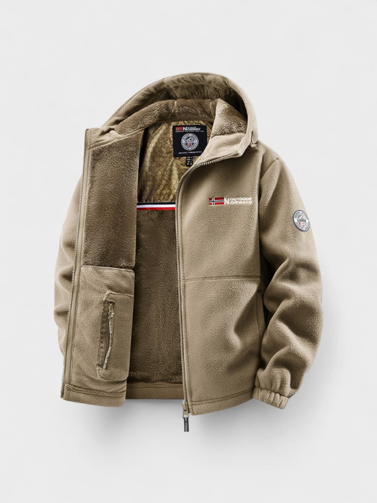 Laurits – Winter jacket with thermal lining – Khaki / XS
