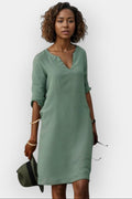Lene – Powerful summer dress – Green / M