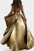 Lene – Maxi dress – Gold / M