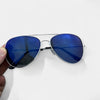 Silver frame / Blue lens