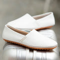 Light Leather Loafers – Blue / 39