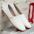 Light Leather Loafers – Blue / 40