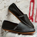 Light Leather Loafers – Blue / 41