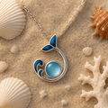 Liv – Silver wave necklace – image 3
